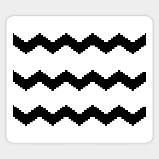 Abstract geometric pattern - black and white. Sticker